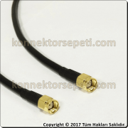 RP SMA erkek - RP SMA erkek Koaksiyel Kablo Rg58