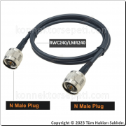 N erkek - N erkek Koaksiyel Kablo LMR240/RWC240