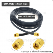 SMA erkek - SMA erkek Koaksiyel Kablo LMR240/RWC240
