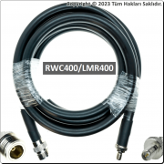 N dişi- RP SMA dişi Koaksiyel Kablo LMR400/RWC400