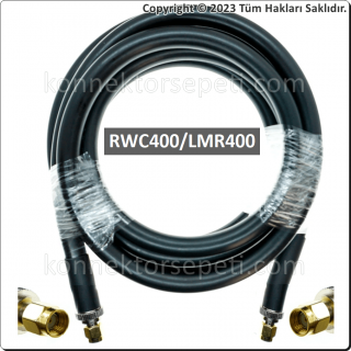 RP SMA erkek - RP SMA erkek Koaksiyel Kablo LMR400/RWC400