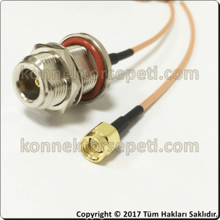 N dişi - SMA erkek Wireless Pigtail Kablo 20cm Rg316