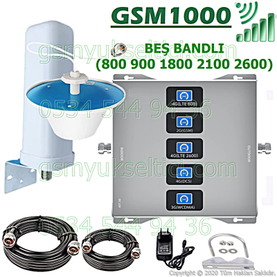 Gsm Sinyal Güçlendirici Beş Bandlı Gsm